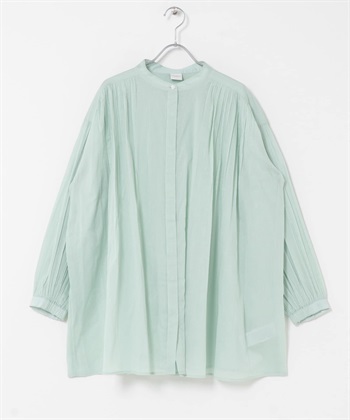 棉質巴里紗碎褶罩衫
