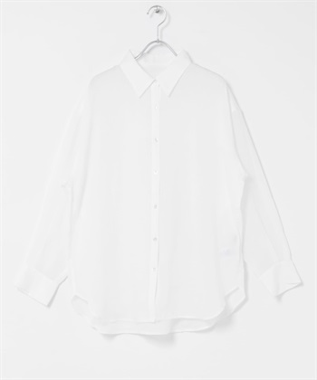 混苧麻寬鬆襯衫(米色-FREE-OFF WHITE)
