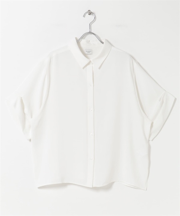 打褶袖襯衫(米色-FREE-OFF WHITE)