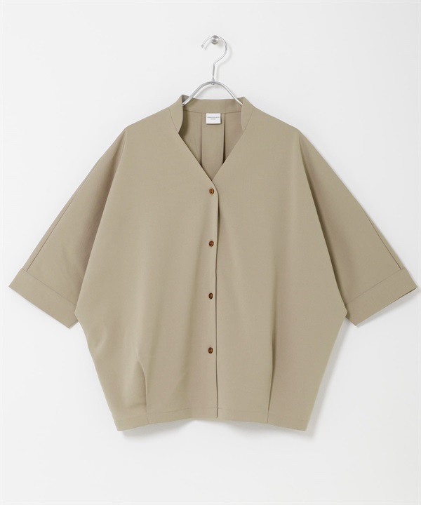 『UR TECH完聲 』涼感蝙蝠袖襯衫(膚色-FREE-BEIGE)