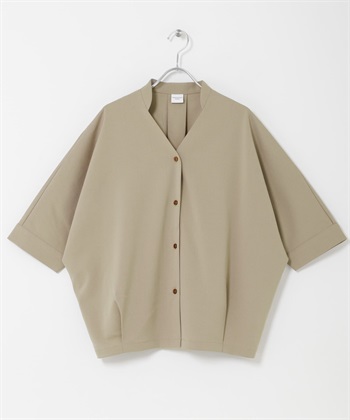 『UR TECH完聲 』涼感蝙蝠袖襯衫(膚色-FREE-BEIGE)