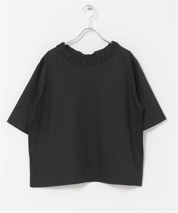 亞麻嫘縈背面蝴蝶結罩衫(黑色-FREE-BLACK)