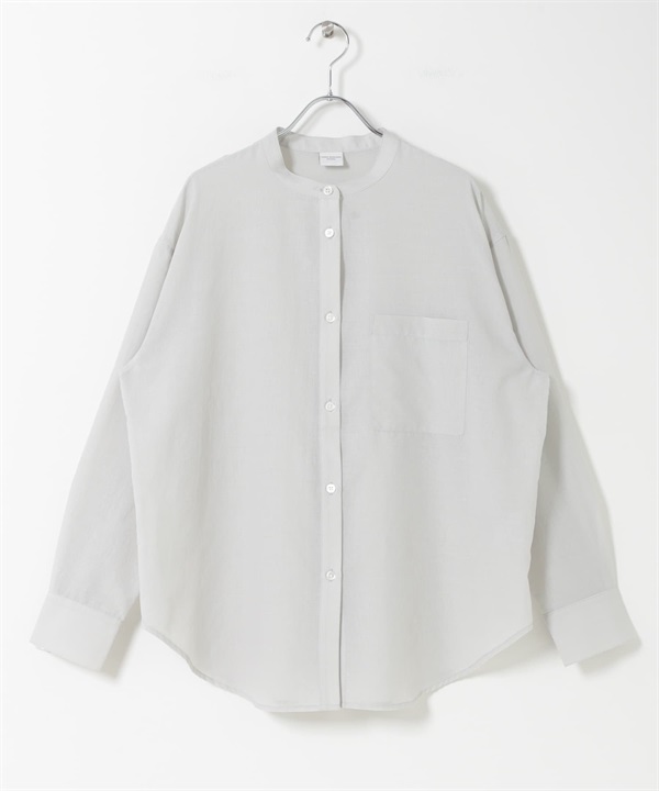 UR TECH 立領襯衫(淺灰色-FREE-LIGHT GRAY)