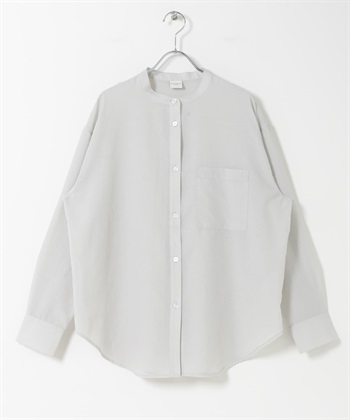 UR TECH 立領襯衫(淺灰色-FREE-LIGHT GRAY)