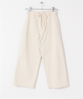 棉質貝克褲(亞麻色-S-其他白色)