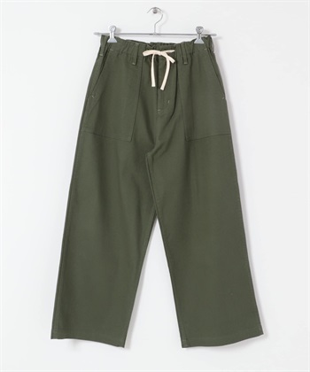 棉質貝克褲(卡其綠-S-KHAKI)