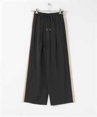 夏季混羊毛線條長褲(黑色-FREE-BLACK)