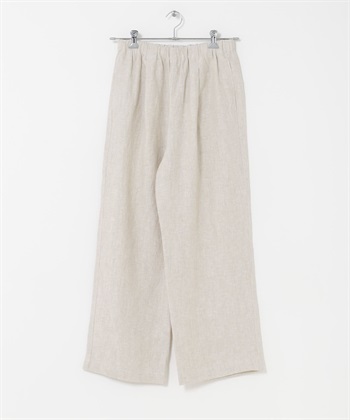 亞麻輕便長褲(原色-M-NATURAL)