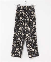 亞麻萊賽爾輕便長褲(黑色x灰色-FREE-BLACK)