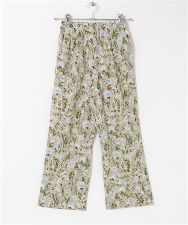 印花輕便長褲(灰膚色x薄荷綠-S-其他膚色)