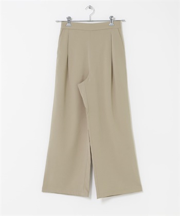 『UR TECH完聲 』涼感正面打褶輕便長褲(膚色-M-BEIGE)