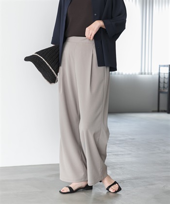 『UR TECH完聲 』涼感正面打褶輕便長褲