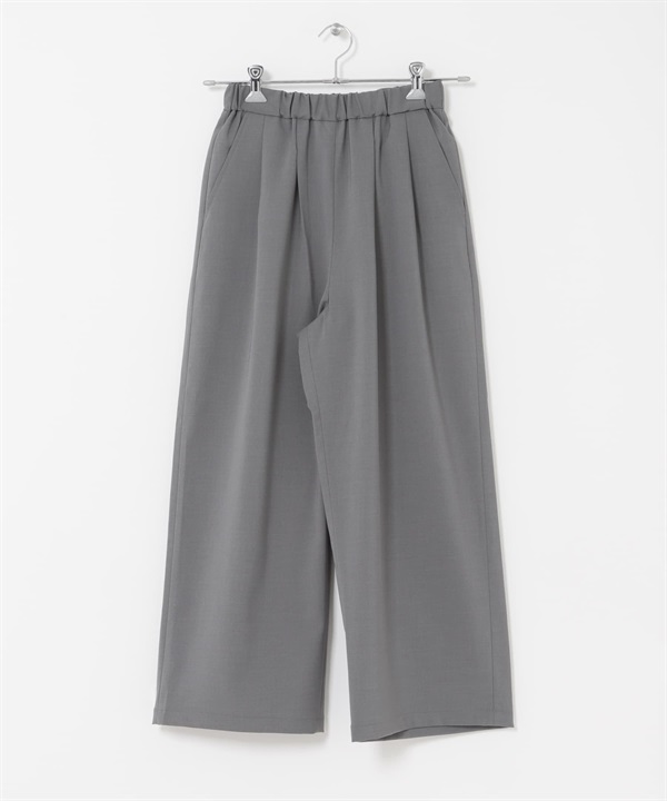 『UR TECH完聲 』涼感碎褶寬褲(灰色-M-GRAY)