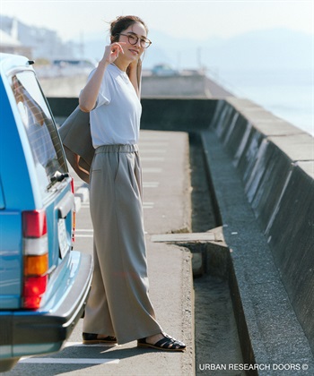 『UR TECH完聲 』涼感碎褶寬褲