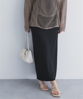 雙面穿羅紋直筒裙