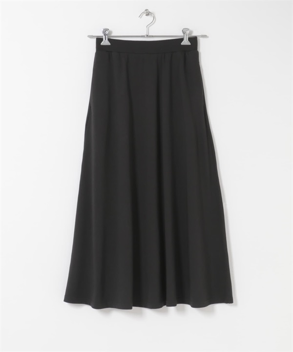 莫代爾棉質鬆緊長裙(黑色-FREE-BLACK)