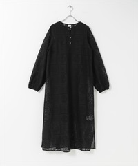 蕾絲洋裝(附內襯洋裝)(黑色-FREE-BLACK)