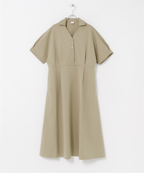 『UR TECH完聲 』涼感蝙蝠袖洋裝(膚色-FREE-BEIGE)