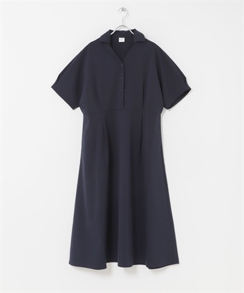 『UR TECH完聲 』涼感蝙蝠袖洋裝(藏青色-FREE-NAVY)