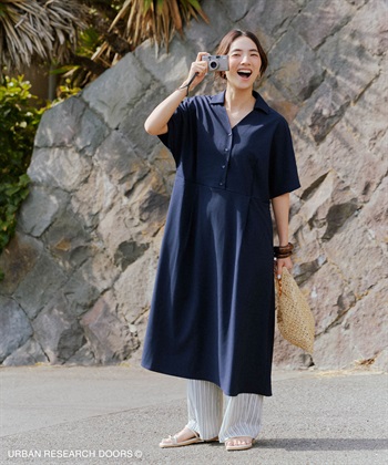 『UR TECH完聲 』涼感蝙蝠袖洋裝