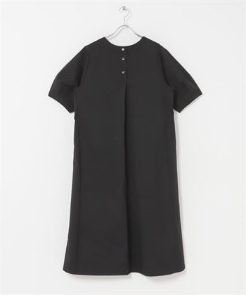 2WAY燈籠袖洋裝(黑色-FREE-BLACK)