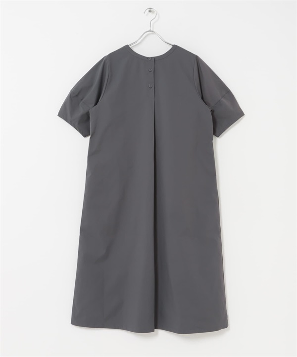 2WAY燈籠袖洋裝(炭灰色-FREE-CHARCOAL GRAY)