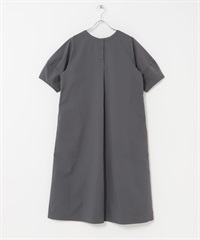 2WAY燈籠袖洋裝(炭灰色-FREE-CHARCOAL GRAY)