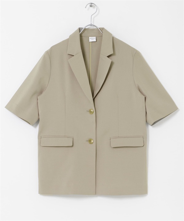 『UR TECH完聲 』涼感五分袖西裝外套(膚色-FREE-BEIGE)