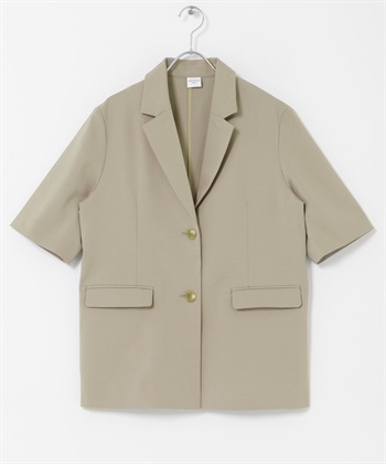 『UR TECH完聲 』涼感五分袖西裝外套(膚色-FREE-BEIGE)