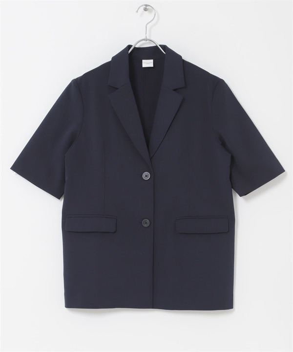 『UR TECH完聲 』涼感五分袖西裝外套(藏青色-FREE-NAVY)