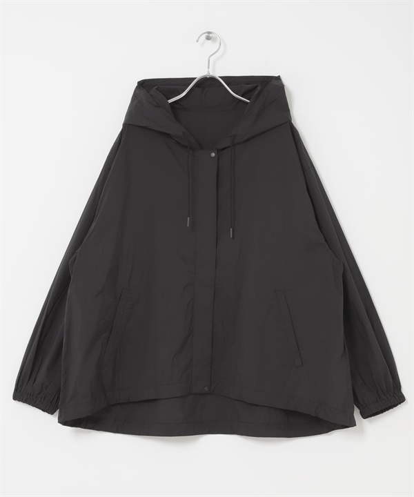 UR TECH 防潑水可收納傘狀連帽外套(黑色-FREE-BLACK)