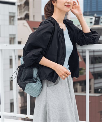 UR TECH 防潑水可收納無領夾克