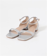 腳踝繫帶涼鞋(銀色-37-SILVER)