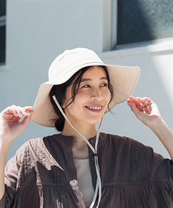 可水洗寬簷帽