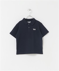 【親子裝】【別注】PENNEYS / THE FOX刺繡鹿子織POLO衫(KIDS)(藏青色-120(115-125)-NAVY)
