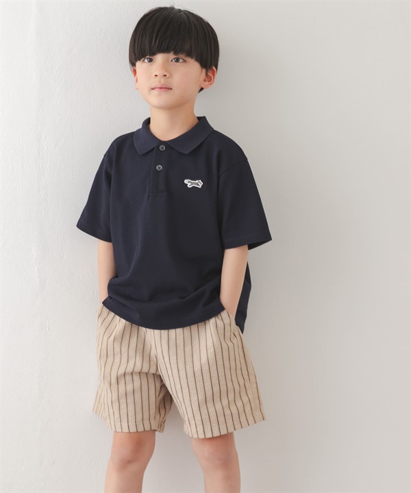 【親子裝】【別注】PENNEYS / THE FOX刺繡鹿子織POLO衫(KIDS)