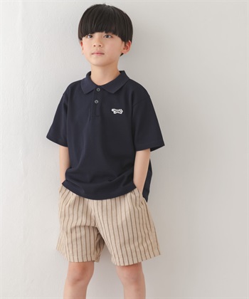 【親子裝】【別注】PENNEYS / THE FOX刺繡鹿子織POLO衫(KIDS)