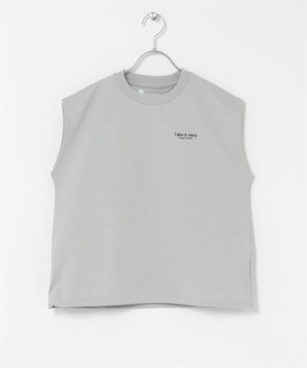 Quick Dry涼感無袖抽繩套衫(KIDS)(灰色-120(115-125)-GRAY)