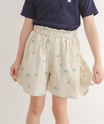 花樣刺繡短褲(KIDS)