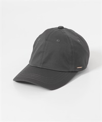 金屬標牌斜紋棒球帽(炭灰色-one-CHARCOAL GRAY)