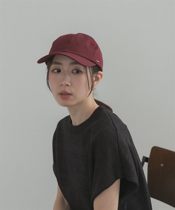 金屬標牌斜紋棒球帽