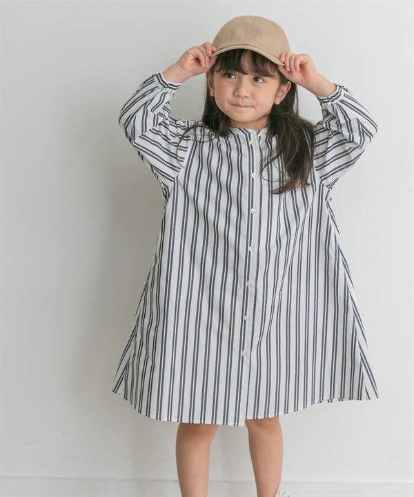 【親子裝】棉質直條紋洋裝(KIDS)
