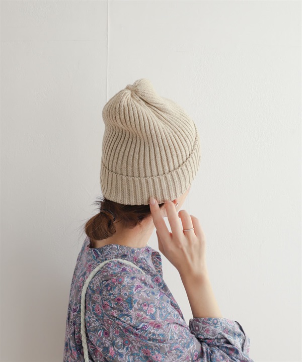 棉麻針織帽