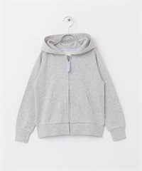 棉質拉鍊連帽外套(KIDS)(淺灰色-105-GRAY)