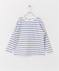 【親子裝】橫紋寬版套衫(KIDS)(藍色-105-BLUE)