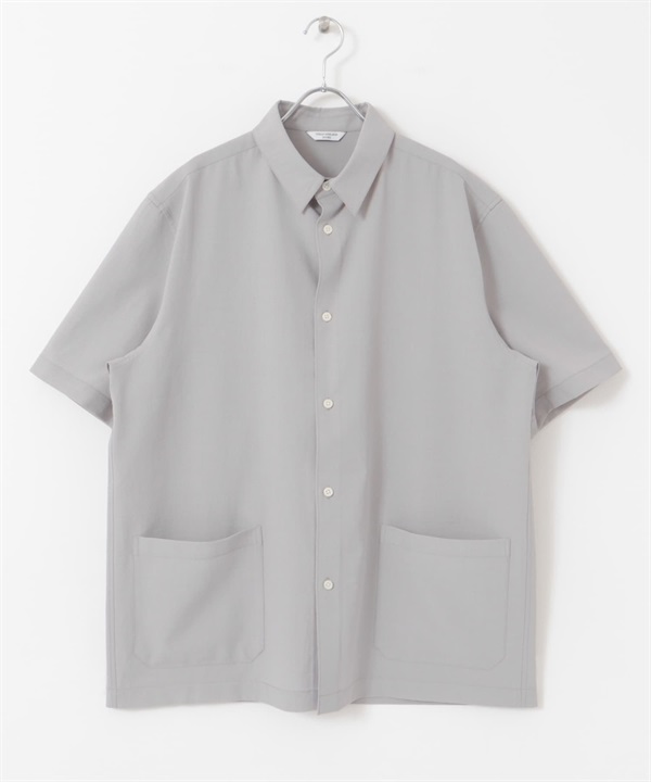 【快乾/抗皺】UR TECH 口袋機能襯衫(淺灰色-M-LIGHT GRAY)