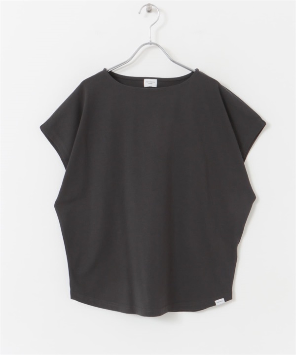 add fabrics 寬版法式袖T恤(炭灰色-M-CHARCOAL GRAY)