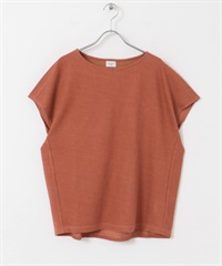 UV CUT棉麻起毛感套衫(磚紅色-M-其他橘色)