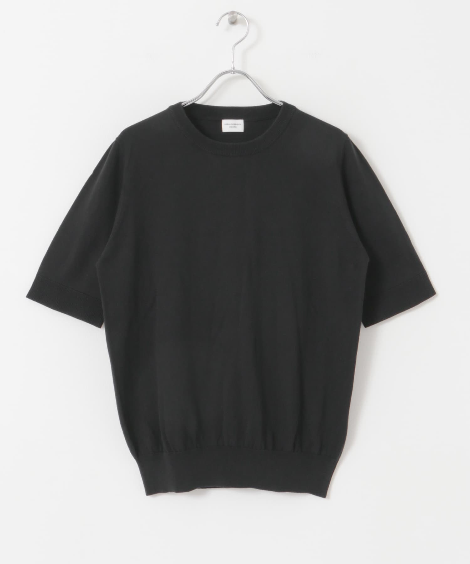 UR TECH COOL涼感棉質短袖針織衫(黑色-M-BLACK)