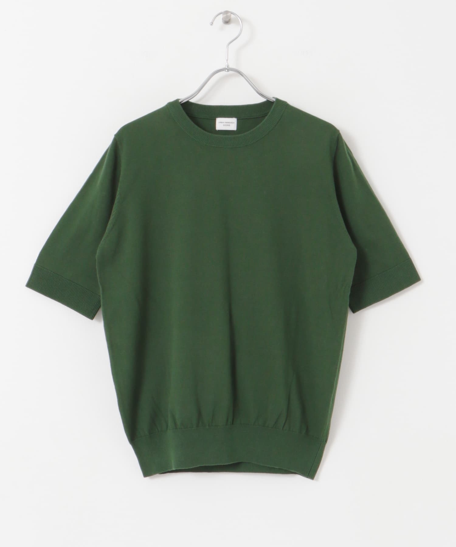 UR TECH COOL涼感棉質短袖針織衫(綠色-M-GREEN)